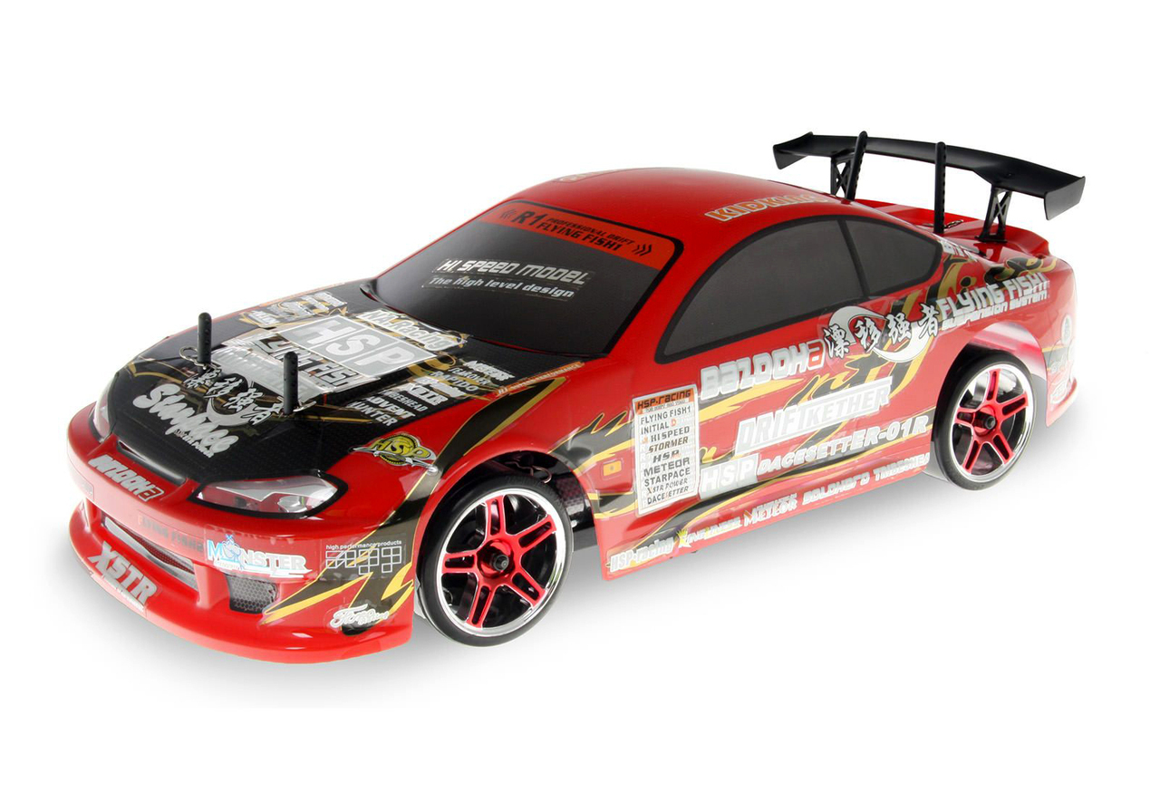 HSP 1/10 Scale On Road Drifting Car with 2.4G Transmitter ESC (LED Light)