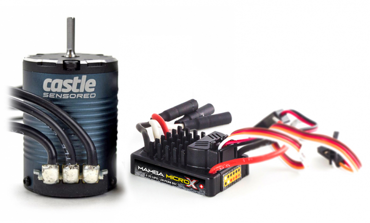 CASTLE MAMBA MICRO X CRAWLER EDITION ESC WITH 1406-1900KV SENSORED MOTOR COMBO
